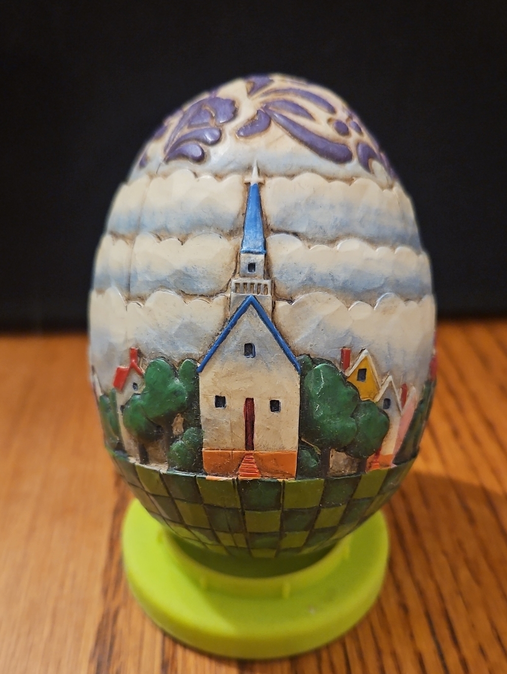Jim Shore Hand-Painted Church Egg